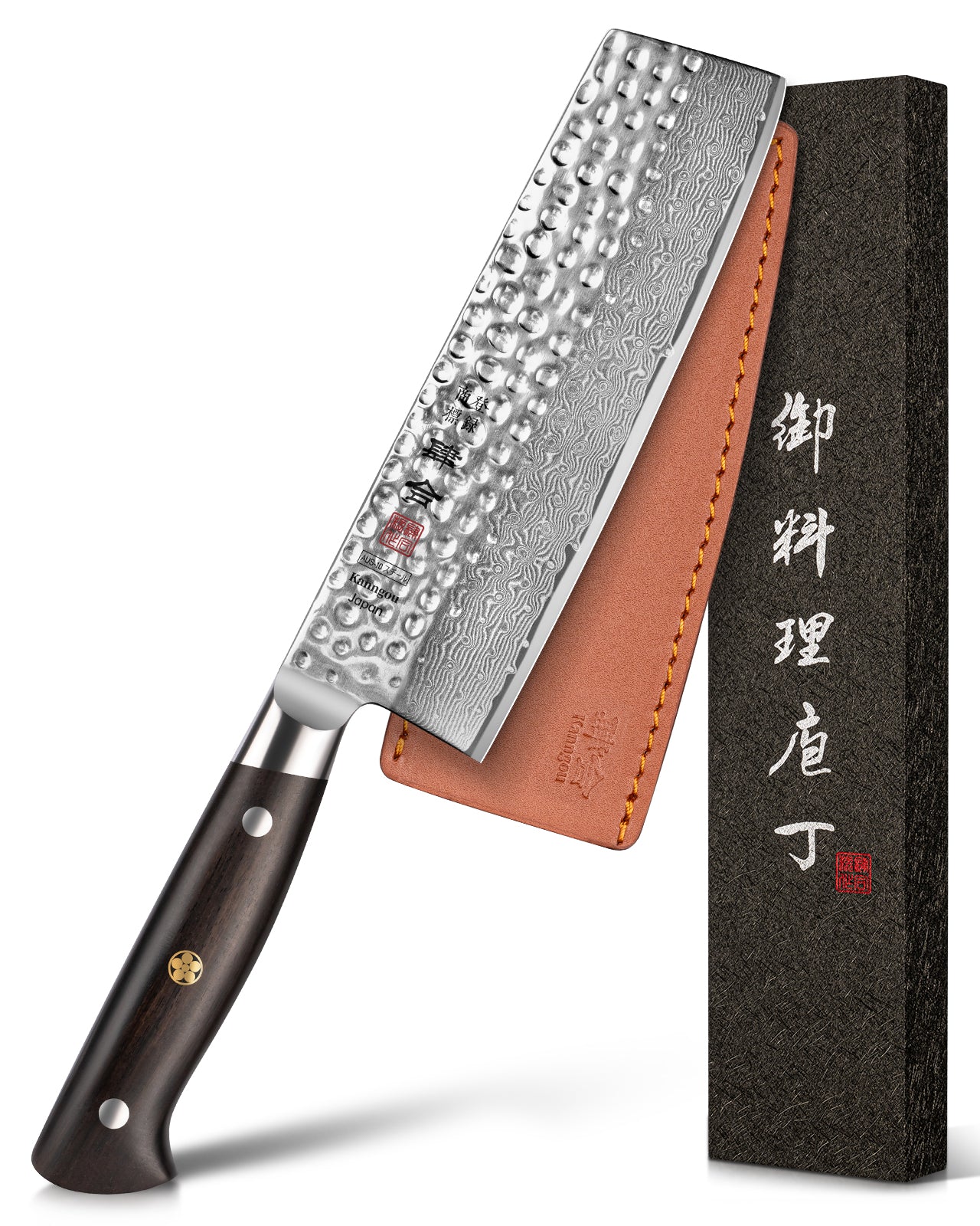 Hammered Damascus Series 7Inch Nakiri Knife (18cm)