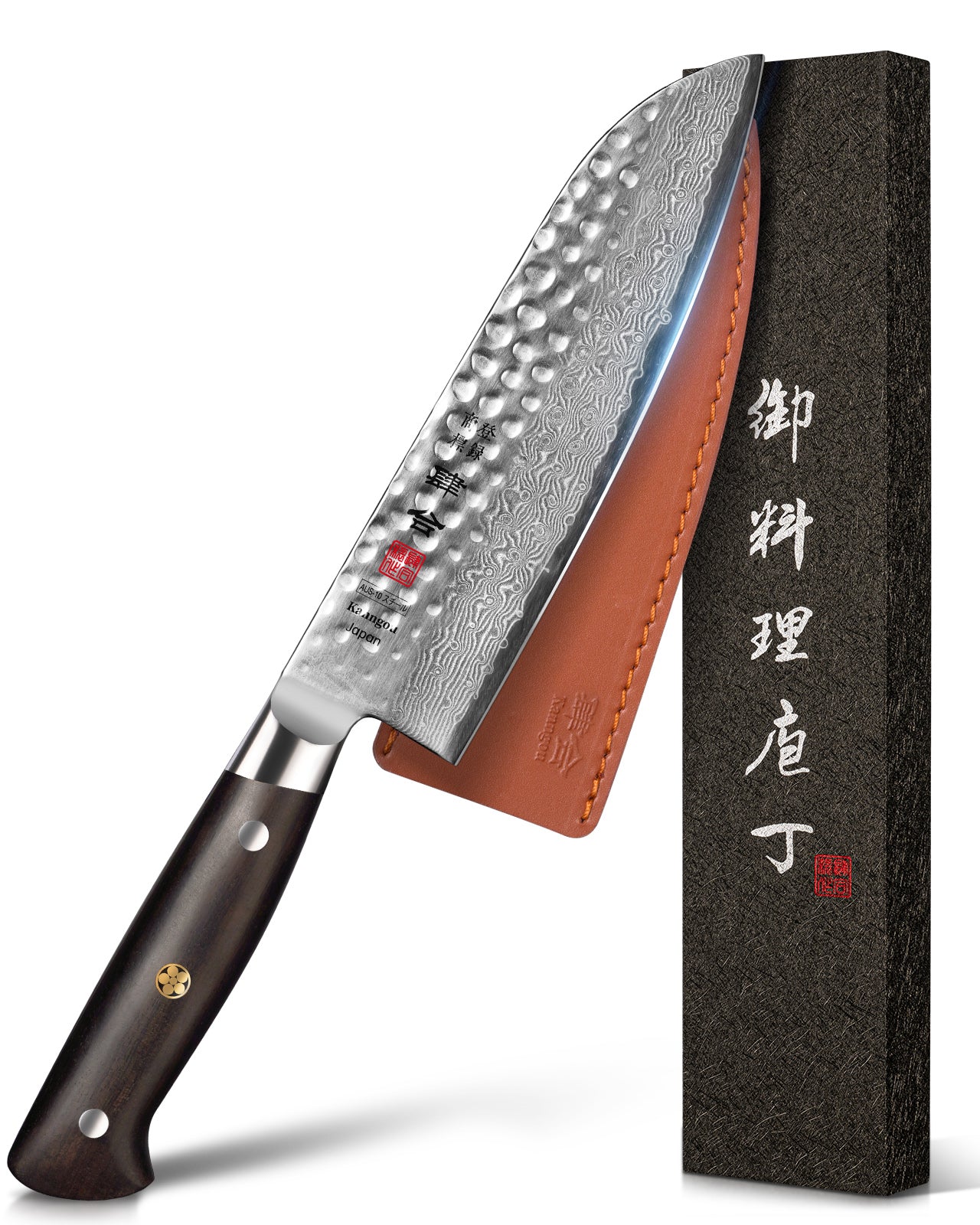 Hammered Damascus Series 7Inch Santoku Knife (18cm)