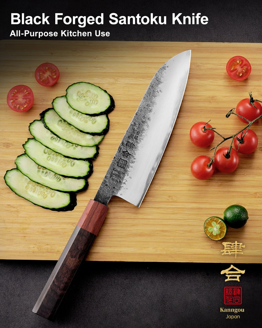 WA Series 7Inch (180mm) Santoku Knife