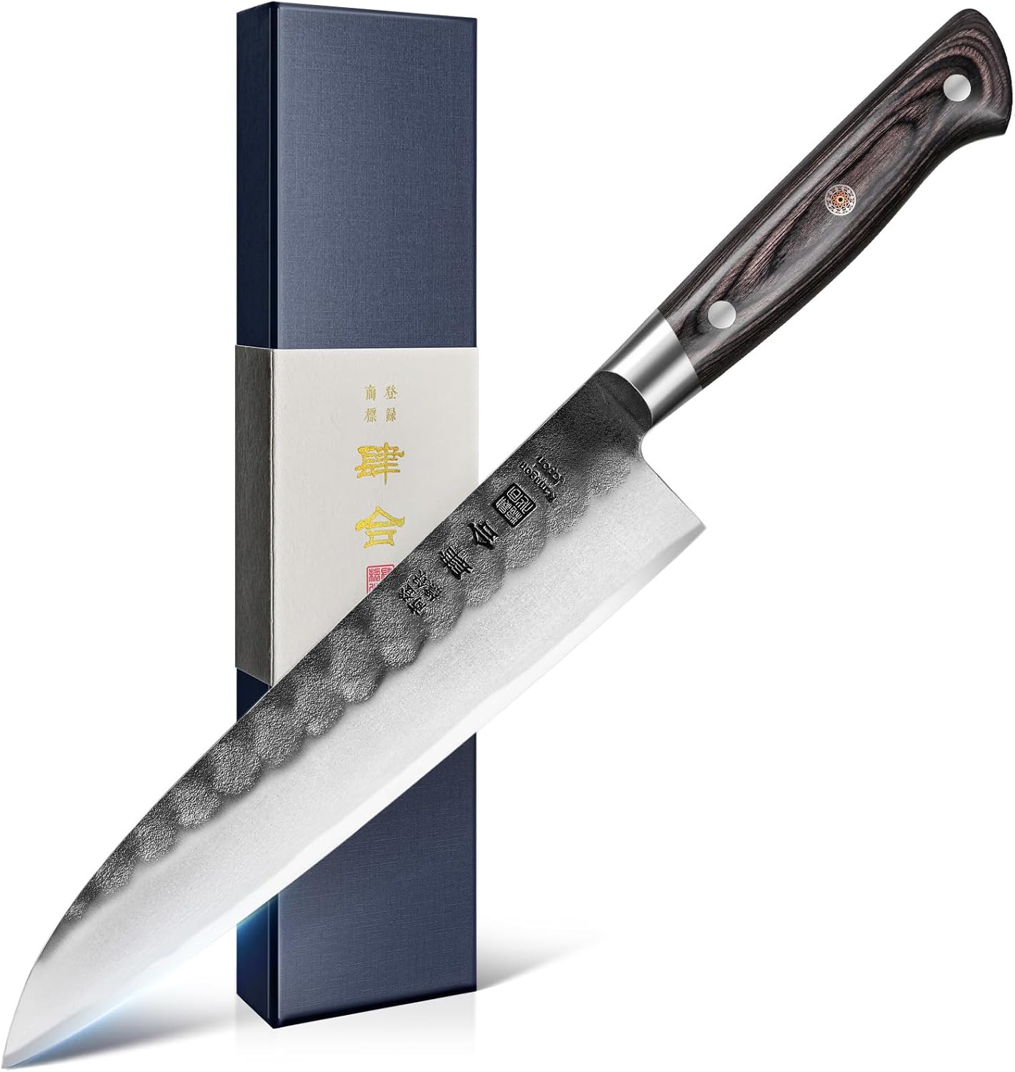 Black Forged Series 7 Inch (180MM) Santoku Knife