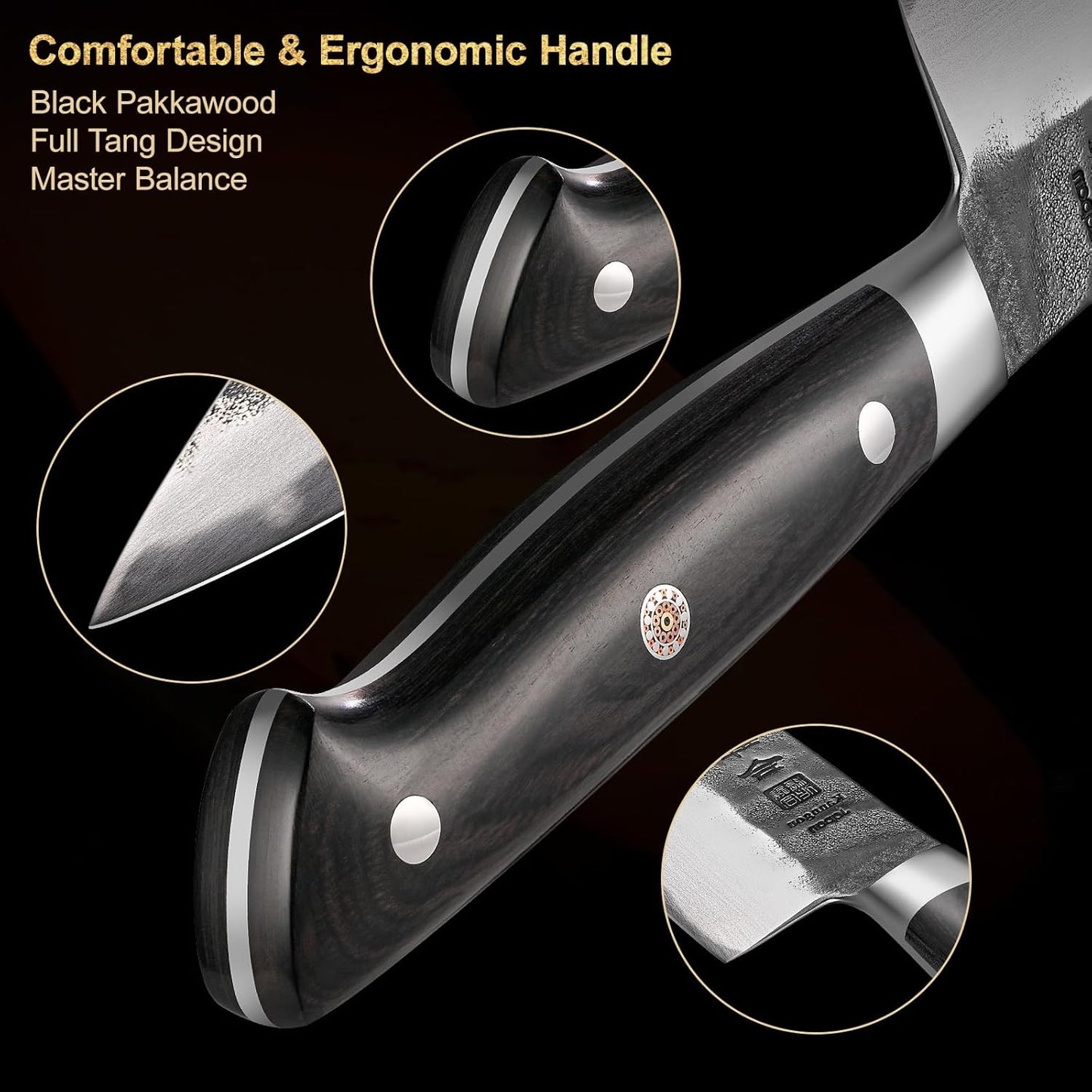 Black Forged Series 8 Inch (20cm) Chef Knife
