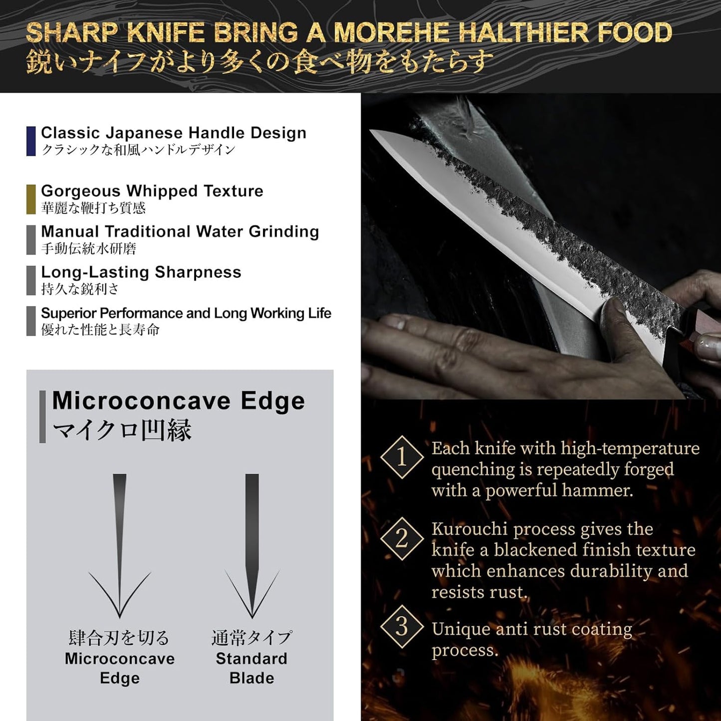 WA Series 8.27 Inch (210MM) Gyuto Chef Knife