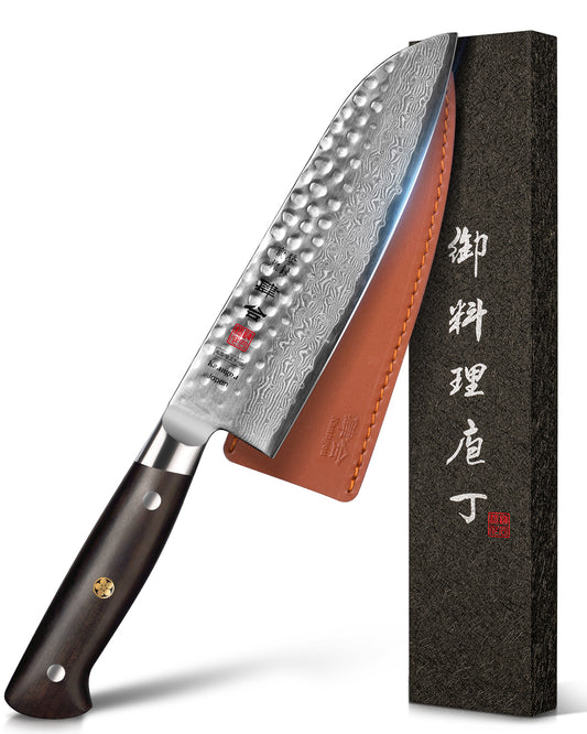 Hammered Damascus Series 7Inch Santoku Knife (18cm)