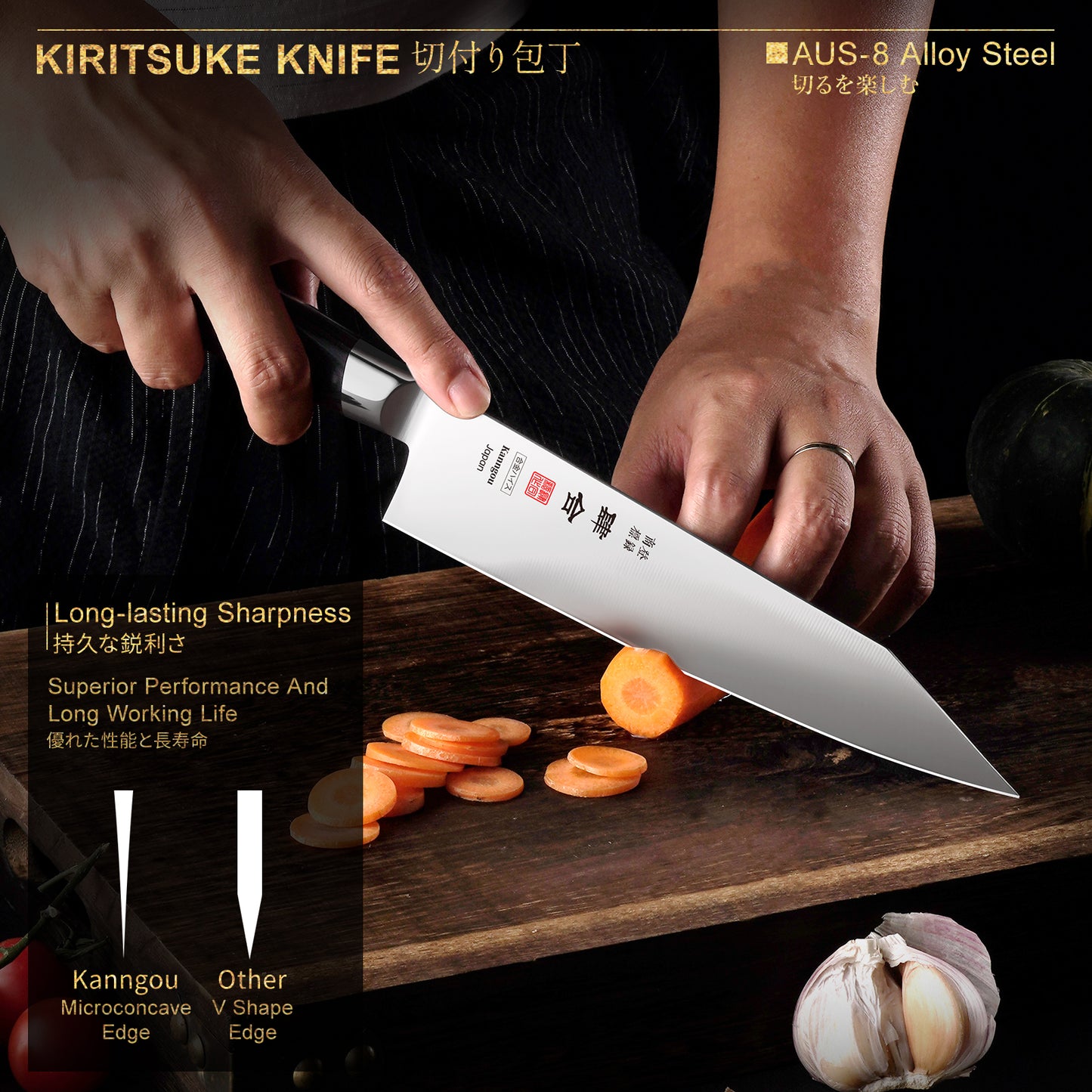 Classic Series 8.27Inch (210mm) Kiritsuke Knife