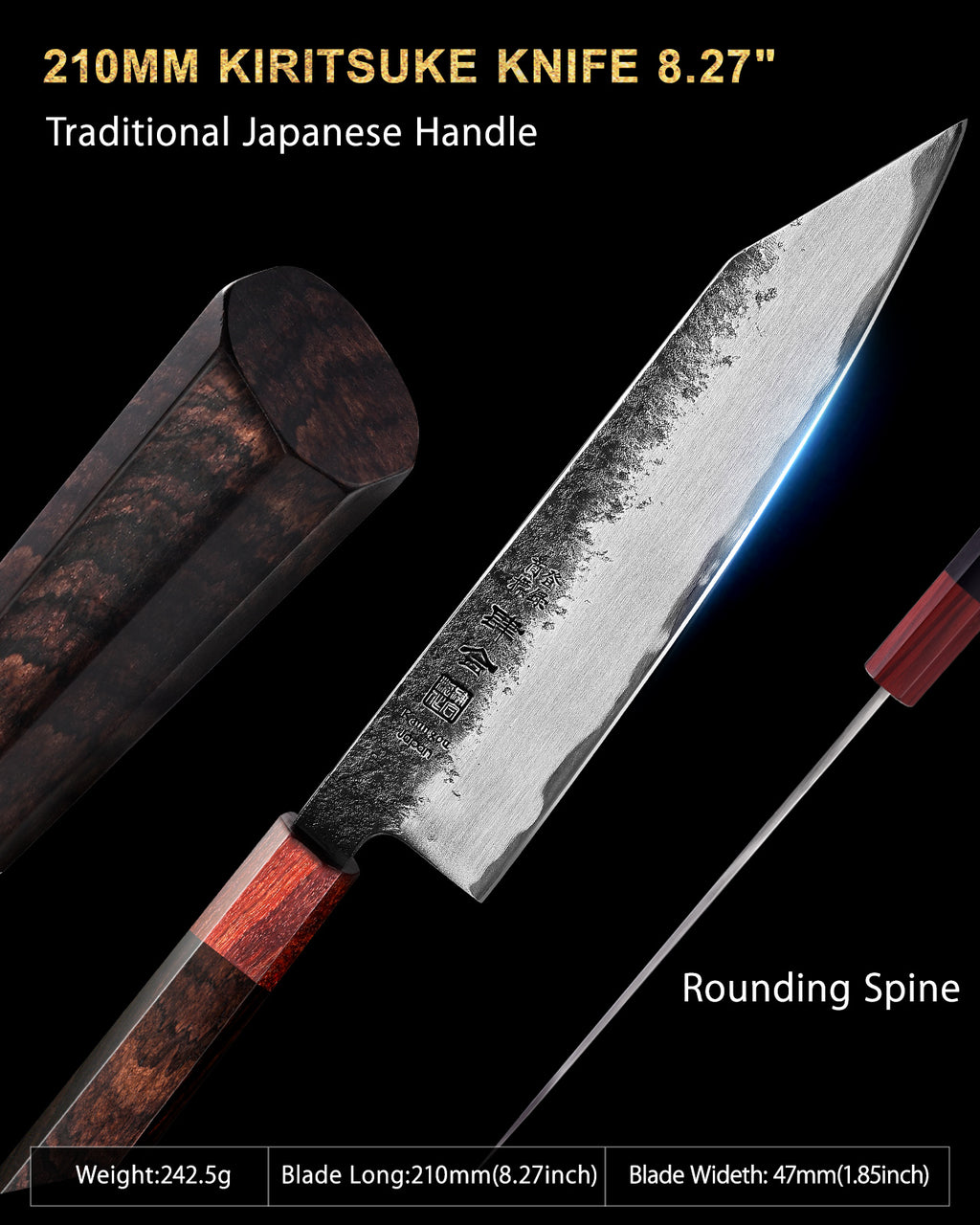 WA Series 8.27Inch (210mm) Kiritsuke Knife