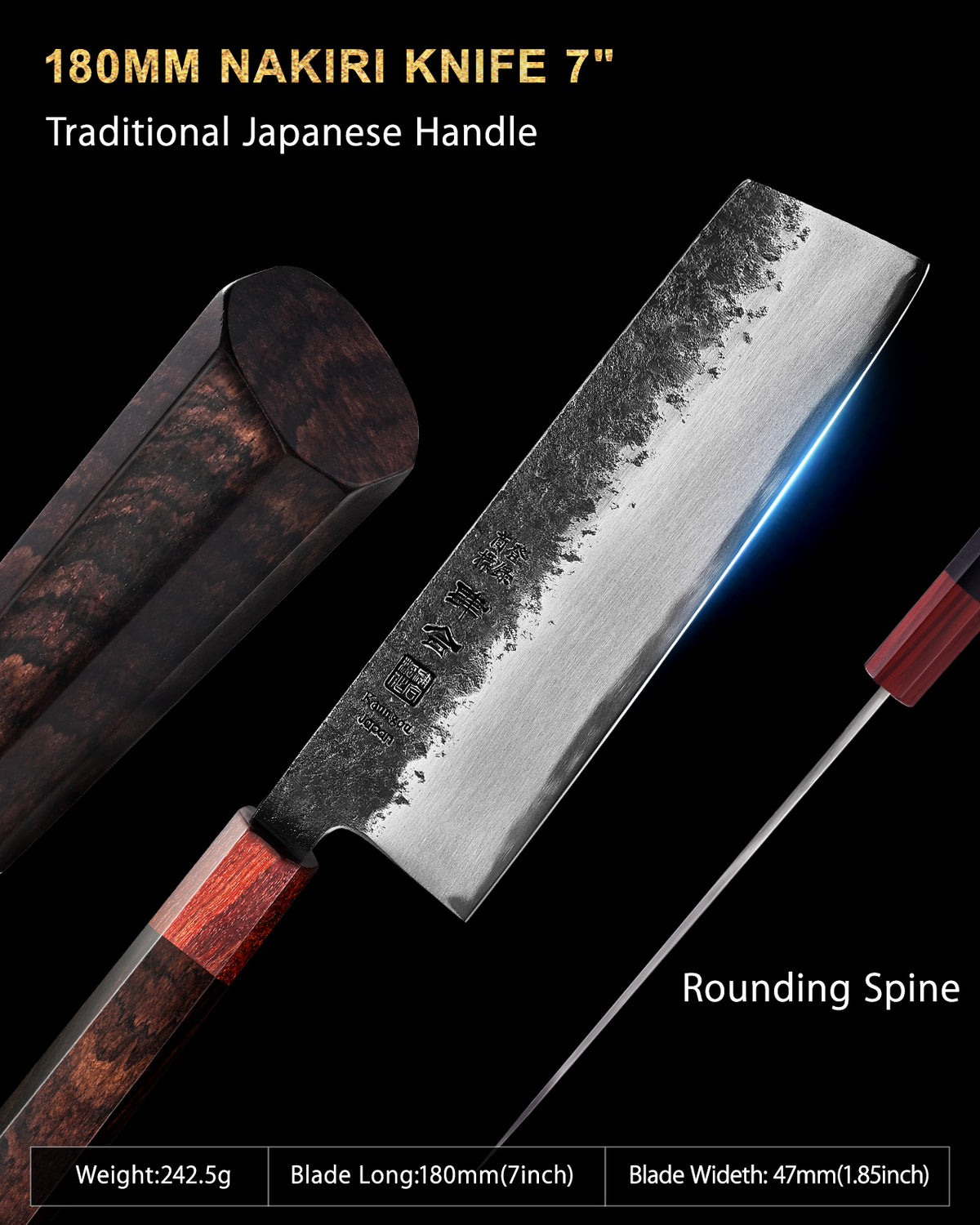 WA Series 7 Inch (180MM) Nakiri Knife