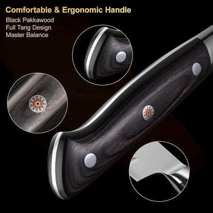 Black Forged Series 7 Inch (180MM) Santoku Knife