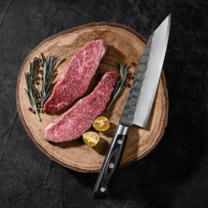 Black Forged Series 8.27 Inch (210MM) Kiritsuke Knife