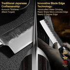 Black Forged Series 7 Inch (180MM) Nakiri Knife